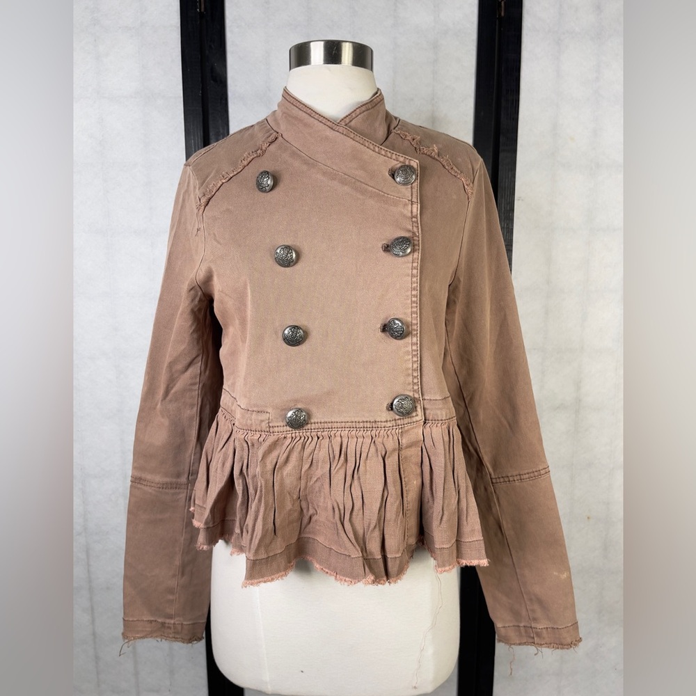 Free people Women's Double-Breasted Peplum Jacket XS